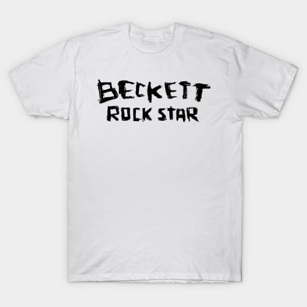 Rock Star: Samuel Beckett T-Shirt by badlydrawnbabe